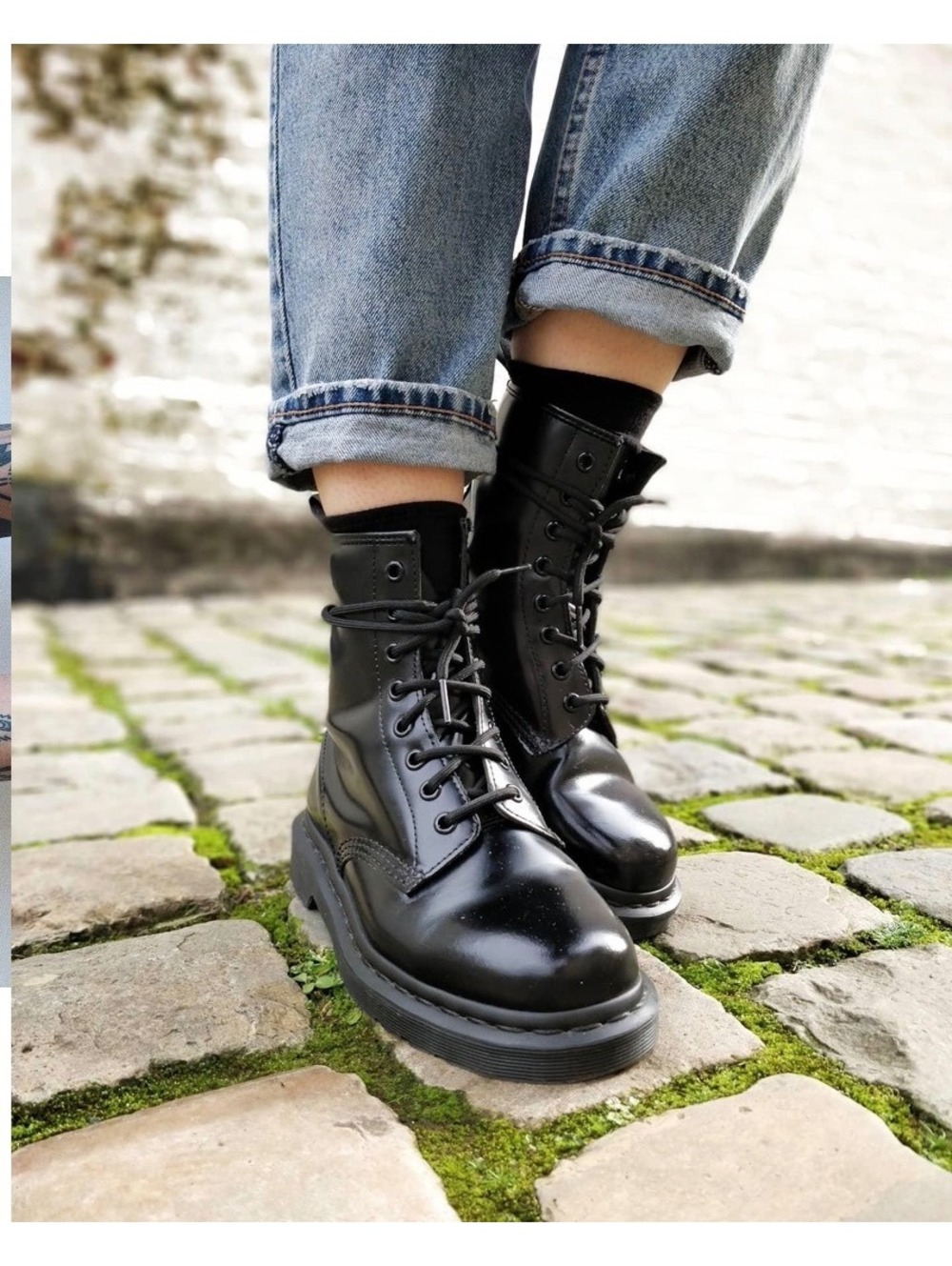 Dr. Martens 1460 Mono Black Smooth Leather Combat Boots Women’s 5 UK 3